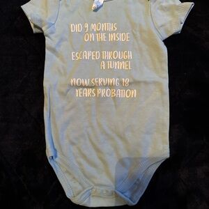 Funny Blue Baby Onesie